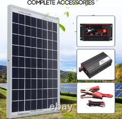 1000W Solar Panel Kit Generation Grid System Inverter 60A Camping Eco Friendly