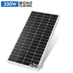 100W 200W 300W Mono Solar Panel Kit 12V Off Grid Caravan Charger RV Power Boat