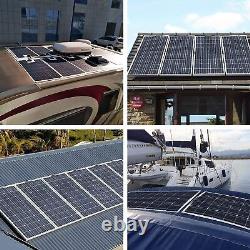 100W Solar Panel Mono 12V Off Grid Power RV Campervan Caravan Waterproof UK