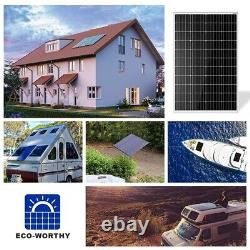 12W Solar Panel Kit Off Grid System 12V Monocrystalline ECO-WORTHY