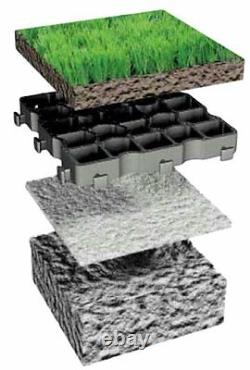 1sqm of EcoGrid S50 Plastic Porous Paving Grass Grid, Porous Paving, Turf Grid