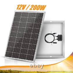 200W Mono Solar Panel 12 Volt 200Watt Off Grid Power RV Boat Caravan Motorhome
