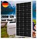200w Solar Panel Mono 12v Off Grid Rv Boat Campervan Caravan Power Battery Charg