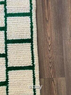 2x8 Feet Long Narrow Hallway Carpet Runner Rug, Moroccan Grid Floor Carpet Rug