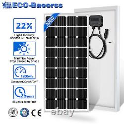 300W Mono Solar Panel 12V Caravan RV Off Gird Battery Charging Power Watt Boat