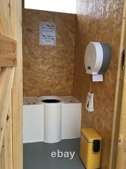 3 cubicle portable composting toilet block