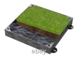 450 x 450mm GrassTop Manhole Cover with 100mm Recessed Tray