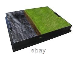 600 x 450 x 80mm Grass Garden Manhole Cover GrassTop Artificial Turf Tray