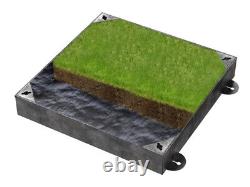 600 x 600 x 100mm Grass Fill Manhole Cover & Frame for Natural Rainwater Drain