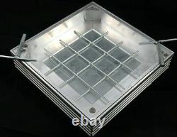 600x600 Shallow Aluminium Decorative Manhole Drain Cover Triple Sealed Locked