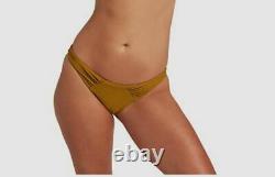 $88 LSpace Women's Yellow Eco Chic Off The Grid Desi Bikini Bottoms Size M