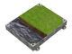900 X 600 X 100mm Grass Recessed Manhole Cover & Frame For Natural Draining