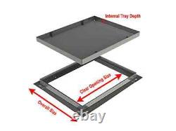 900 x 600mm GrassTop Manhole Cover for Gardens with 100mm Recessed Tray