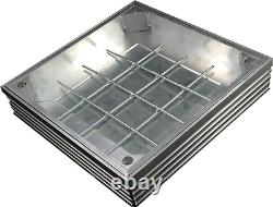Aluminium Man Hole Drain Cover Internal Triple Sealed & Locked 150x150x41mm