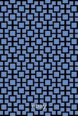 Botticelli Grid Blue Rug Home Décor Area Carpet Dinning Living&Bedroom Floor Mat