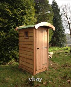 Compost Toilet Waterless Off Grid Eco Friendly Wooden Outdoor Cubicle