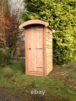 Compost Toilet Waterless Off Grid Eco Friendly Wooden Outdoor Cubicle