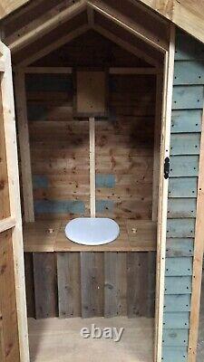 Compost toilet Waterless Off Grid Eco Friendly Wooden Outdoor Cubicle Loo