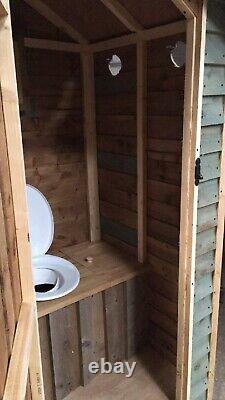 Compost toilet Waterless Off Grid Eco Friendly Wooden Outdoor Garden LooCubicle