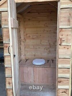 Composting Eco Toilet Luxury Glamping Shepherds Hut Loo Compost Off Grid