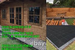 ECO GARDEN SHED BASE 12x8 FEET OR 4X2.5 M PERMEABLE ECO PARKING GRAVEL DRIVE