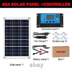ECO WORTHY 100W Solar Panel 12V-18V for Camping RV Marine off-grid Solar Kit