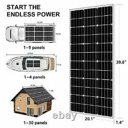 ECO-WORTHY 100W Solar Panel Kit Off-Grid System 100W 12V Monocrystalline Sola