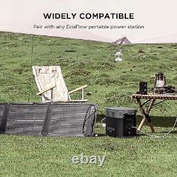 EcoFlow 110w Portable Solar Panel Foldable & Durable Adjustable Kickstand Case