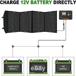 Eco-Worthy 120W 12V Foldable Solar Panel Off-Grid Suitcase with 20A Charge