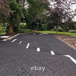 Gravel Grid with Weed Membrane ECO Driveway Grids Paving EuroGravel BLACK