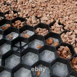 Gravel Grid with Weed Membrane ECO Driveway Grids Paving EuroGravel BLACK