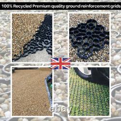 Ground Reinforcement Grids Driveway Recycled Eco Grass Gravel Car Park 1-54SQM