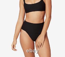 LSpace Eco Chic Off the Grid Desi Bikini Bottoms Women's Size XL, Black NEW