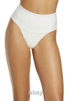 LSpace Eco Chic Off the Grid Desi Bikini Bottoms Women's Size XL, Cream NEW