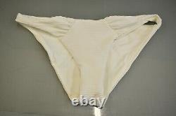LSpace Eco Chic Off the Grid Sol Classic Bottoms, Women's Size L, Cream NEW