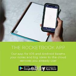 Rocketbook Smart Reusable Notebook Dot-Grid Eco-Friendly Notebook with 1 Pi