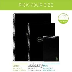 Rocketbook Smart Reusable Notebook Dot-Grid Eco-Friendly Notebook with 1 Pilot