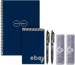 Rocketbook Smart Reusable Notebook Set Dot-Grid Eco-Friendly Notebook with