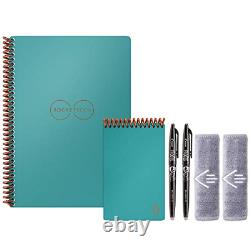 Rocketbook Smart Reusable Notebook Set Dot-Grid Eco-Friendly Notebook with 2 &