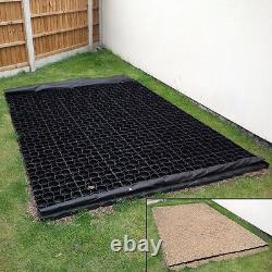 SHED BASE KIT ECO Plastic Paver 100 Grids & WEED FABRIC Paths Cabin 10' x 10