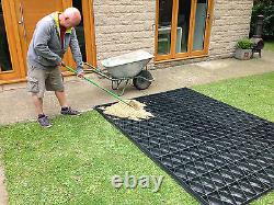 SHED & DRIVEWAY GRIDS +HEAVY DUTY WEED FABRIC PLASTIC POUROUS ECO BASE PAVING em