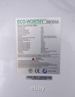 SOLAR PANEL 150W Monocrystalline Eco-Worthy Off-grid and Motorhome