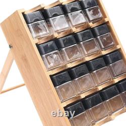 Spice Rack Wall Mount Wooden Eco Friendly Tiered Display Shelf for Pantry