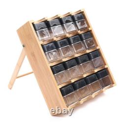 Spice Rack Wood Space Saving Tiered Eco Friendly Stand Shelf for Cabinet