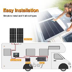 100w 200w 300w Watt Solar Panel Kit 12v Mono Off Grid Rv Caravan Boat Pv Power