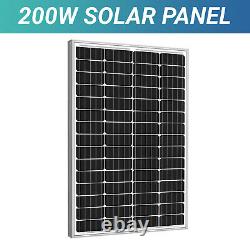 200w Mono Solar Panel 12v 200 Watt Hors Réseau Batterie Rv Batterie Caravan Home Boat