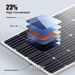 200w Monocristallin Solar Panel Kit 12v Hors Réseau Rv Power Caravan Chargeur Bateau