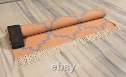 30'x 48'' CM Handmade Cotton Grid Design Petit Rug Modern Rug Mat Dn-2077