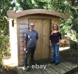 Composting Toilettes & Accès Handicapés Hors Grille Eco Friendly Cubicle Extérieur En Bois