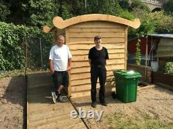 Composting Toilettes & Accès Handicapés Hors Grille Eco Friendly Cubicle Extérieur En Bois